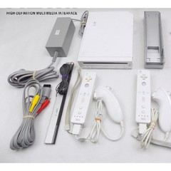 nintendo wii with super mario bros 1,2,3