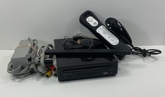 Nintendo Wii Black Console with Wii Remote, Nunchuk & Cables (Tested)