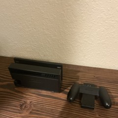 Nintendo Switch Console Black Blue Gray with Dock and Carrying Case