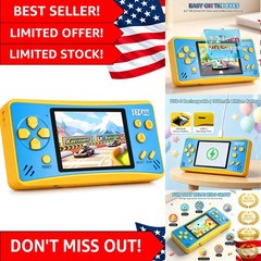 Safe & Fun Portable Gaming Console – 3.2″ Screen, 168 Built-in Games for Kids