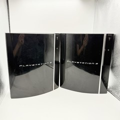 Sony PlayStation 3 PS3 Fat Consoles CECHG01 PARTS REPAIR AS IS Lot Of 2 NO HDD