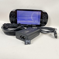 Sony PS Vita PCH-1101 OLED Handheld Console Black + OEM Charger & 4gb Card WORKS