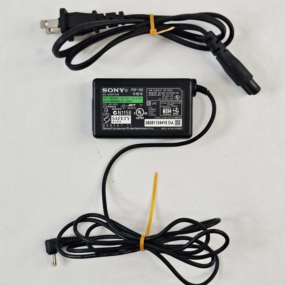 Sony PSP-100 Charger 5V AC Adapter For Sony PSP 1001 2001 3001 Genuine OEM