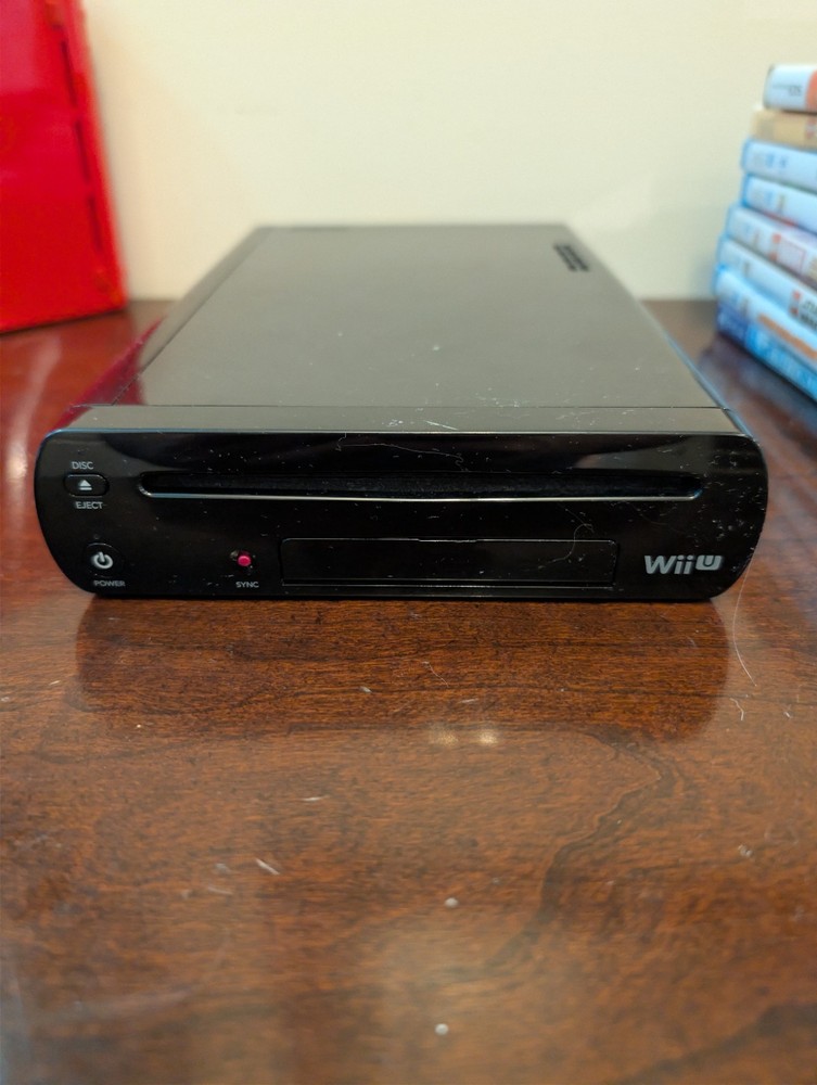 Nintendo Wii U Black – Stuck On Boot Screen – For Parts or Repair