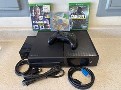 Microsoft Xbox One 1 TB Black Console 1540 w/ Controller & 3 Games