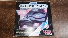 1991 Sega Genesis #1601 Console With Box, With Not For Resale Sonic The Hedgehog