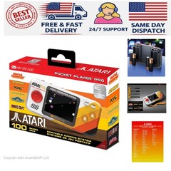 Atari Pocket Player Pro: Handheld Portable Video Game Console with 100 Games,…