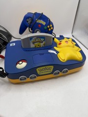 Nintendo 64 Pokémon Edition Pikachu Console Tested Working W Controller + Game