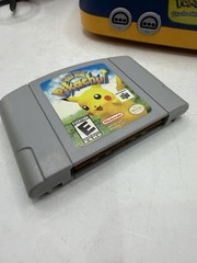 Nintendo 64 Pokémon Edition Pikachu Console Tested Working W Controller + Game