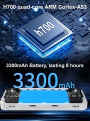 Portable RG35XX H Game Console with 3300 mAh Battery – 10000+ Games Included