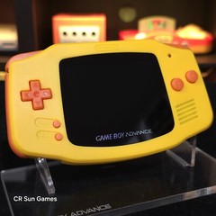 Yellow Game Boy Advance GBA iPS V5 LCD USB-C 1800 mAh Rechargeable Battery