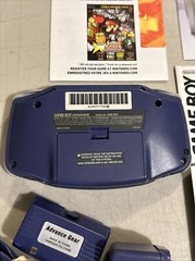 Nintendo Game Boy Advance Handheld System – Indigo – W/Wall Plug
