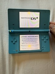 Nintendo DSi Handheld Game Console Light Blue Working See Description