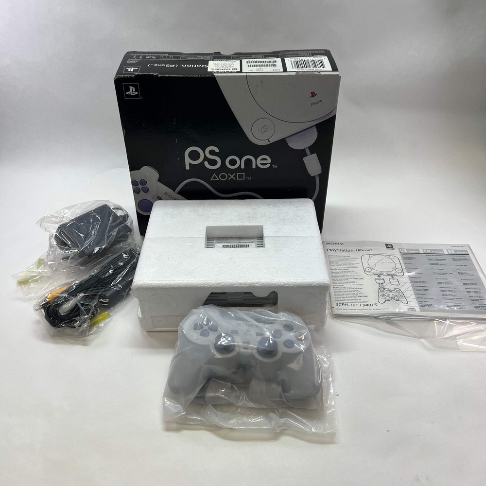 Sony Ps1 slim White Console Gaming System SCPH-101 Open Box CIB