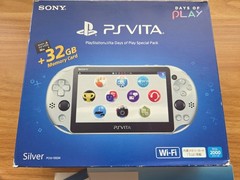 PS Vita Silver PCH 2000 ZA25 Console Charger Box PSV Slim CIB (Days Of Play)