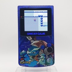 Laminated OLED Screen – Blue Blastoise Game Boy Color – New Speaker, Recapped
