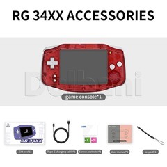RG34XX Red Anbernic Handheld Game Console RG 34XX 64-bit Linux System 64GB