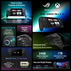 ROG Xbox Ally X 7″ FHD 120Hz Gaming Handheld – IN HAND SHIPS FAST