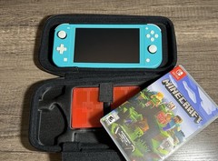 Nintendo Switch Lite Blue 32GB Handheld Console Bundle w/ Case & Minecraft