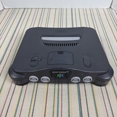 Nintendo 64 N64 Home Console ONLY Dark Gray Tested Works NUS-001 (USA)