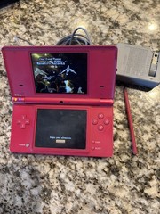 Nintendo DSi Console Pink Hot Model TWL-001 with Charger, Pink Stylus & Game 🔥