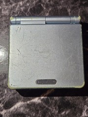 Nintendo Game Boy Advance SP Handheld Console AGS-101 Pearl Blue Please Read