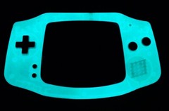 Nintendo Game Boy Advance GBA V5 IPS LCD GLOW TEAL USB-C Rechargeable Battery