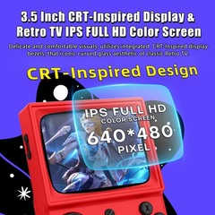 R36T Handheld 64GB 18000 Games 3.5 IPS WiFi Black