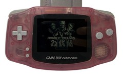Nintendo Game Boy Advance AGB-001 Clear Pink Handheld System Tested Working