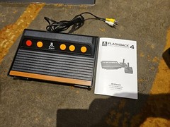 Atari Flashback 4 Classic Game CONSOLE ONLY & Manual 75 Games No Controllers.