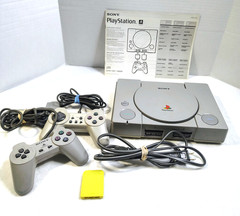 Sony Playstation PS One PS1 Console SCPH-101 w/ 2Controllers & Memory Card