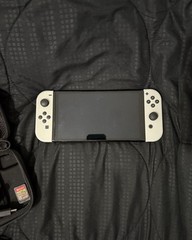 Nintendo Switch (OLED Model) Console White Joy-Con Dockable HDMI Bundle