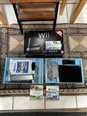 Nintendo Wii Black Console Bundle COMPLETE IN BOX l GameCube Backward Compatible