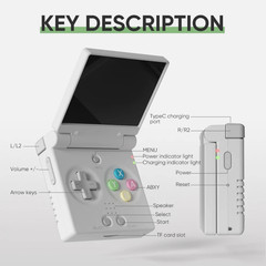 Miyoo Mini Flip Grey 64GB 2.8” IPS Retro Handheld Console OnionOS WiFi + Case