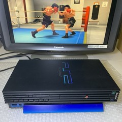 PS2 SCPH-10000 Fat w/ Horizontal Stand Blue-CONSOLE Only- NTSC-J- REPAIR