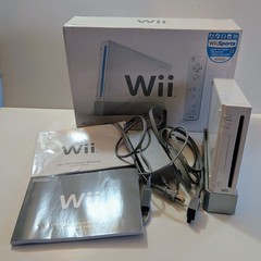 Nintendo RVL-001 Wii Console – PARTS ONLY White With Box, Manuals, And Cords