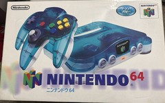Nintendo 64 N64 Clear Blue Console CIB Tested *Numbers Matching* JPN Region Free