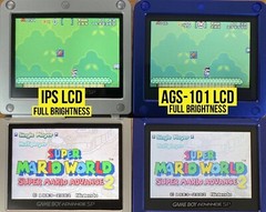 Nintendo Game Boy Advance SP System GBA SP IPS LCD Backlight 10 Level Black
