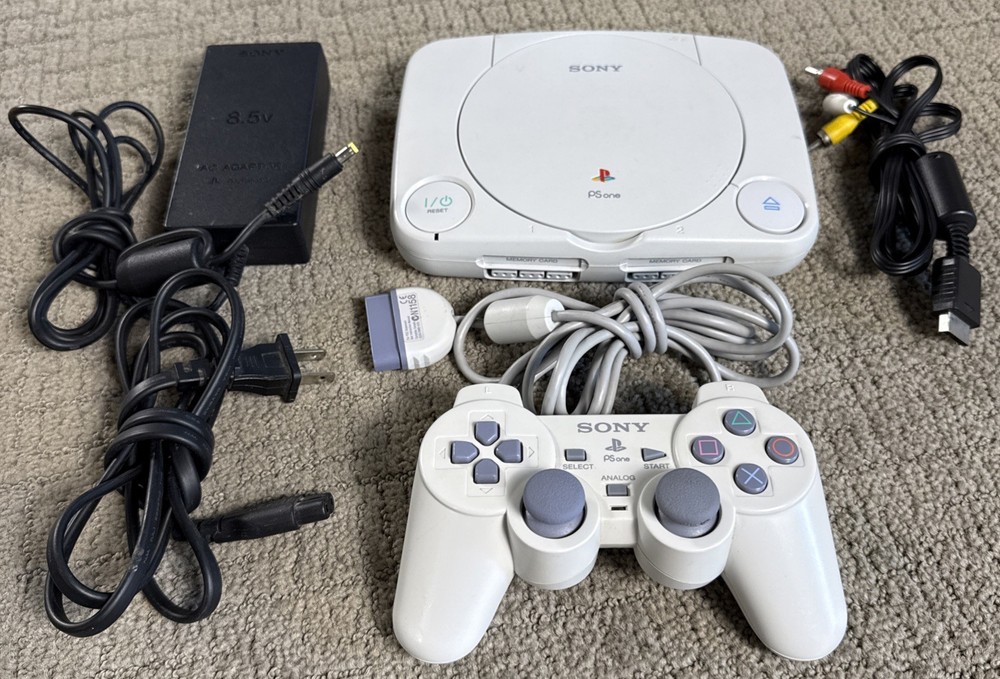 Sony PlayStation 1 PS1 Classic Console SCPH-101 w Controller Complete Tested