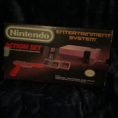 Box Only Vintage Nintendo NES Action Set Home Console – White/Gray Box Only 1987