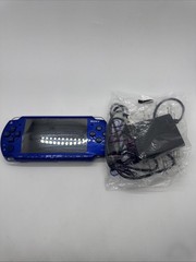 Sony PSP 2001 Metallic Blue Handheld System – Tested and Works With Charger