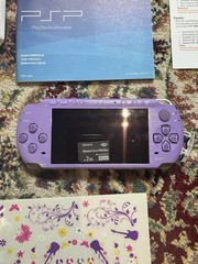 Sony PSP-3001 Hannah Montana Edition Purple 5V-AC, 2g, OG Stickers, *No Batt
