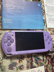 Sony PSP-3001 Hannah Montana Edition Purple 5V-AC, 2g, OG Stickers, *No Batt