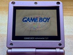 Nintendo Gameboy Advance SP AGS101 Pearl Pink Handheld w/ USB Cable & Battery