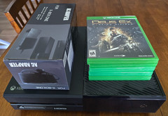 Microsoft Xbox One 1 TB Console Model 1540 w/ Adapter and 5 Games – Fully tested
