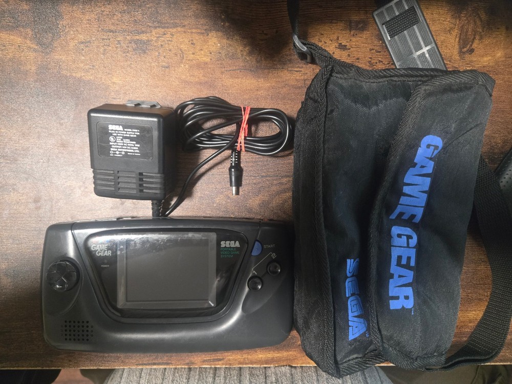 Sega Game Gear Soft Carrying and OEM AC Adapter Recapped and Working