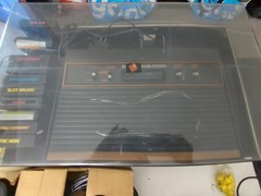 Vintage Atari 2600 Video Computer System Console Game Center lot in Cabinet Case