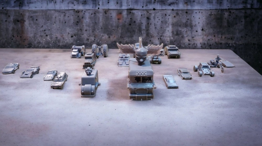 Twisted Metal Mini Figure Set – 18 Vehicles resin printed