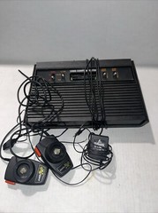 Atari Video Game Console System Black For Parts Only As Shown
