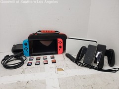 Nintendo Switch Console Model HAC-001(01) Bundle w/ 8 Games, Tested Working